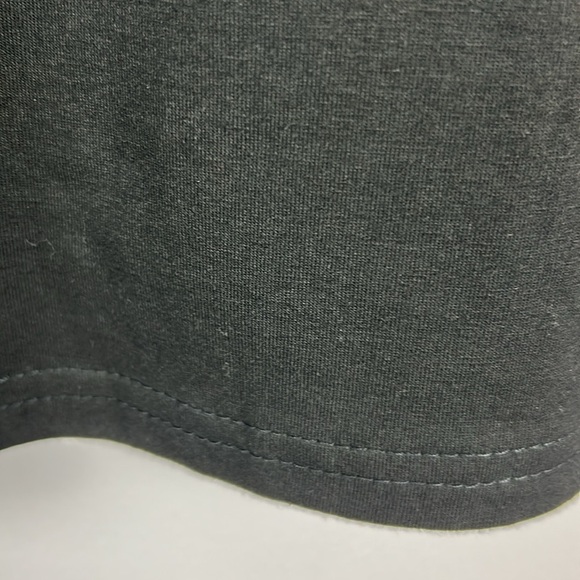 Ontwelfth Classic Embellished Pearl Rhinestone Short Sleeve Top XL Black - Picture 7 of 11